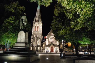 Cathedral Square in Christchurch.